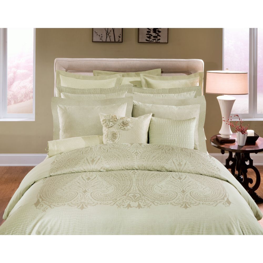 Home Treasures Linen 1444086023 Twin / Twin XL Casablanca Coverlet in Ivory